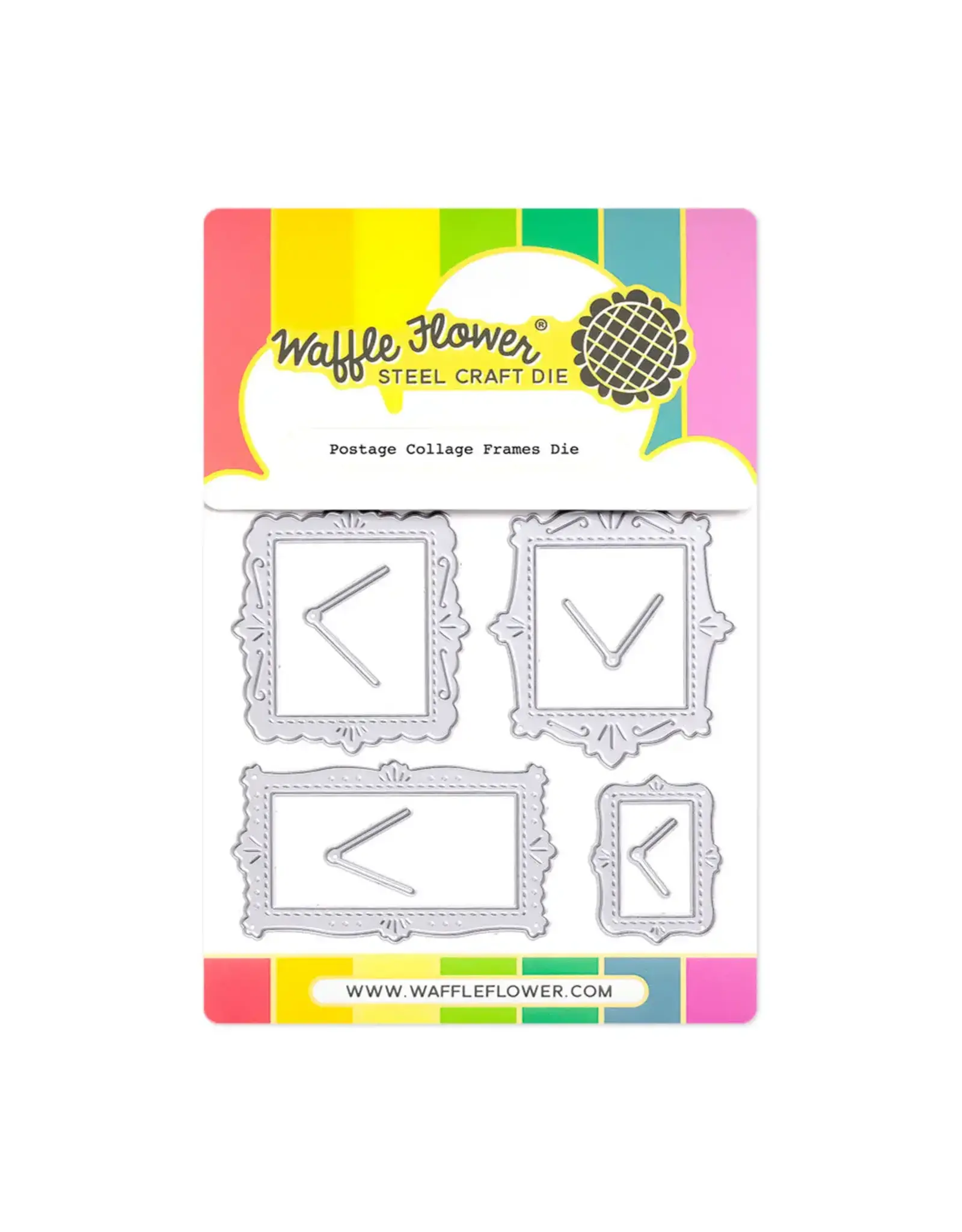 WAFFLE FLOWER WAFFLE FLOWER POSTAGE COLLAGE FRAMES DIE SET