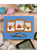 WAFFLE FLOWER WAFFLE FLOWER POSTAGE COLLAGE FRAMES DIE SET
