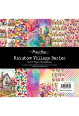 PAPER ROSE PAPER ROSE RAINBOW VILLAGE BASICS 6x6 PAPER COLLECTION