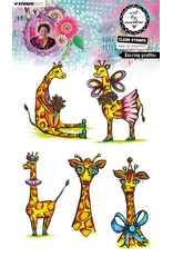 STUDIOLIGHT STUDIOLIGHT ART BY MARLENE DAZZLING GIRAFFES CLEAR STAMP SET