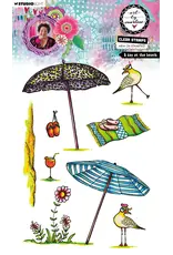 STUDIOLIGHT STUDIOLIGHT ART BY MARLENE A DAY AT THE BEACH CLEAR STAMP SET