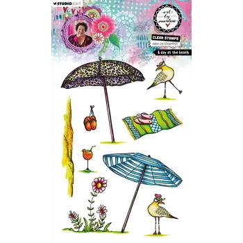 STUDIOLIGHT STUDIOLIGHT ART BY MARLENE A DAY AT THE BEACH CLEAR STAMP SET