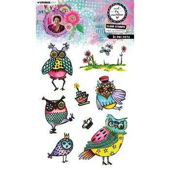 STUDIOLIGHT STUDIOLIGHT ART BY MARLENE AN OWL PARTY CLEAR STAMP SET