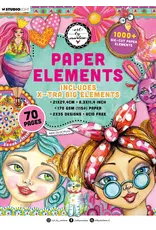 STUDIOLIGHT STUDIOLIGHT ART BY MARLENE X-TRA BIG ELEMENTS DIE-CUT PAPER PAD PAPER ELEMENTS