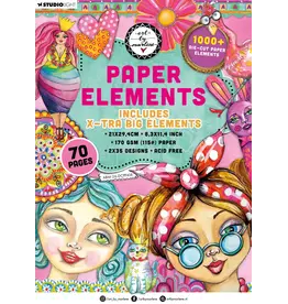 STUDIOLIGHT STUDIOLIGHT ART BY MARLENE X-TRA BIG ELEMENTS DIE-CUT PAPER PAD PAPER ELEMENTS