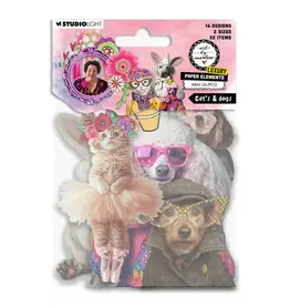 STUDIOLIGHT STUDIOLIGHT ART BY MARLENE CATS & DOGS PAPER ELEMENTS DIE-CUT 32/PK