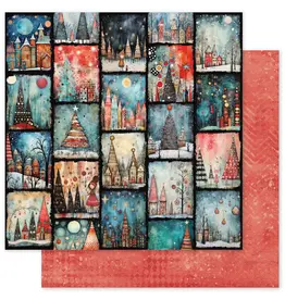 PAPER ROSE PAPER ROSE MERRY AND BRIGHT BASICS - A 12x12 CARDSTOCK