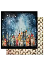 PAPER ROSE PAPER ROSE MERRY AND BRIGHT BASICS - E 12x12 CARDSTOCK