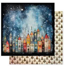 PAPER ROSE PAPER ROSE MERRY AND BRIGHT BASICS - E 12x12 CARDSTOCK