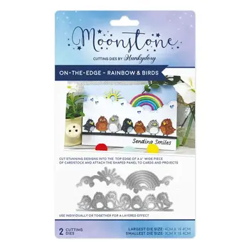 HUNKYDORY CRAFTS LTD. HUNKYDORY MOONSTONE RAINBOW & BIRDS DIE SET