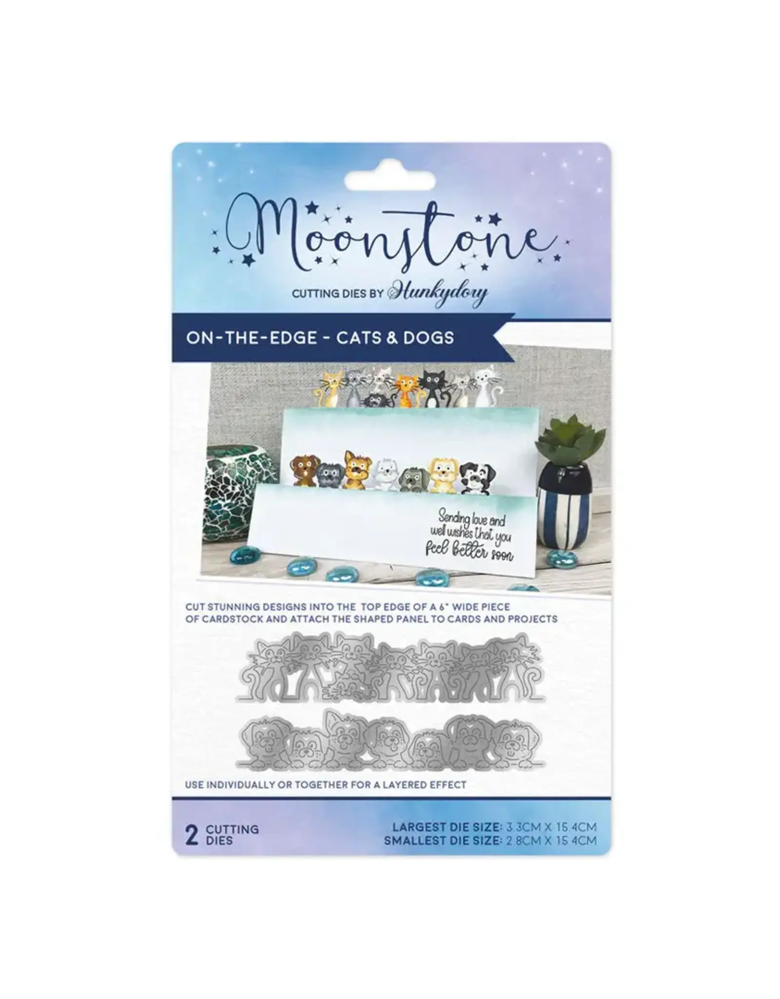 HUNKYDORY CRAFTS LTD. HUNKYDORY MOONSTONE CATS & DOGS DIE SET