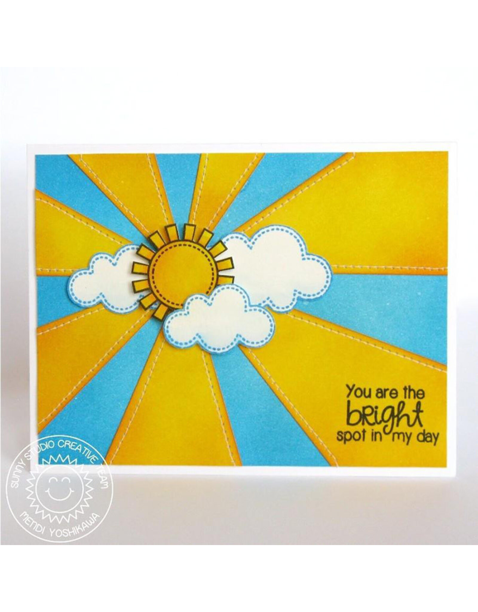 SUNNY STUDIO STAMPS SUNNY STUDIO SUNNY SENTIMENTS ACRYLIC STAMP SET