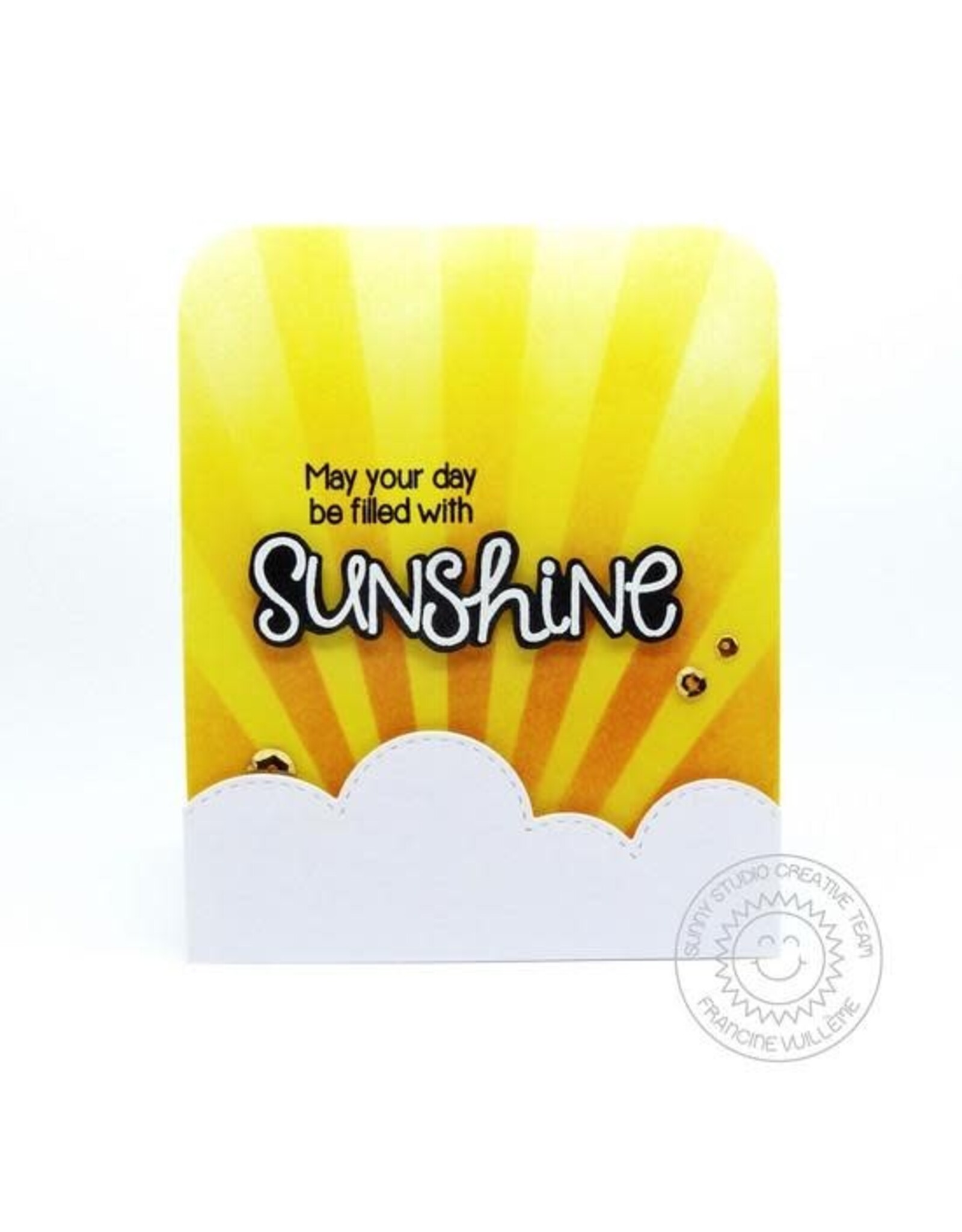 SUNNY STUDIO STAMPS SUNNY STUDIO SUNNY SENTIMENTS ACRYLIC STAMP SET