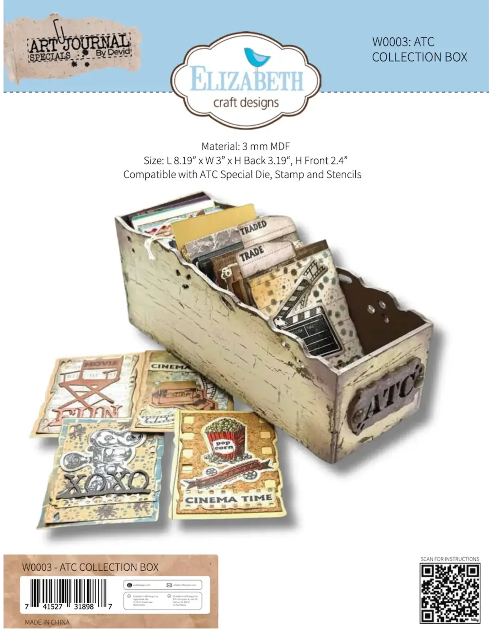 ELIZABETH CRAFT DESIGNS ELIZABETH CRAFT DESIGNS ATC COLLECTION BOX