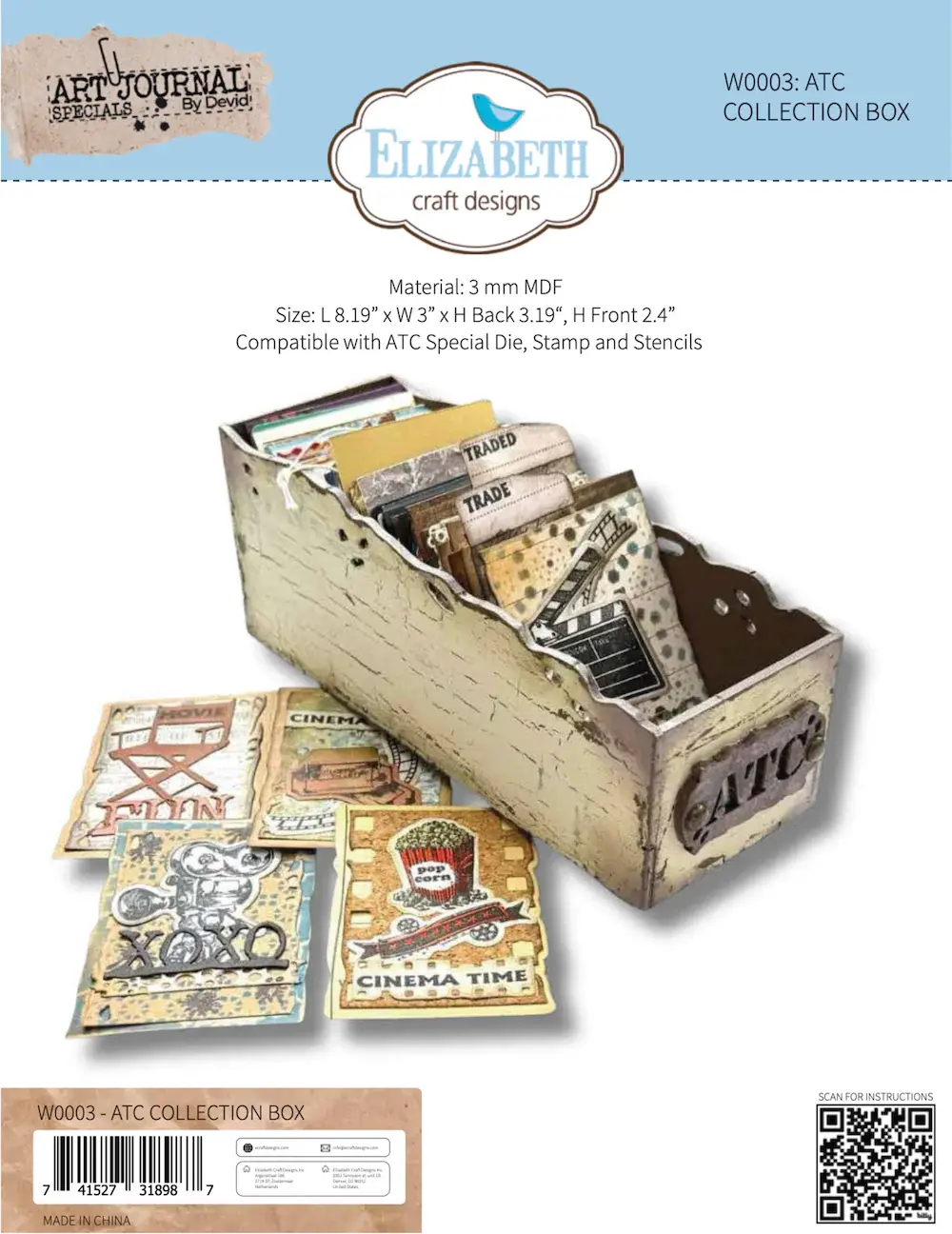 ELIZABETH CRAFT DESIGNS ELIZABETH CRAFT DESIGNS ATC COLLECTION BOX