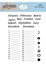 ELIZABETH CRAFT DESIGNS ELIZABETH CRAFT DESIGNS DATES TO REMEMBER CLEAR STAMP SET