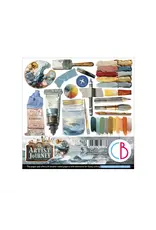 CIAO BELLA CIAO BELLA AN ARTIST JOURNEY 6x6 FUSSY CUT PAPER PAD 24 SHEETS