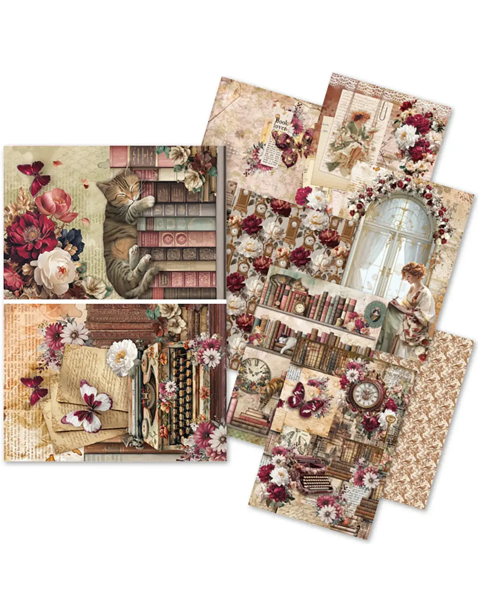 CIAO BELLA CIAO BELLA BOOK LOVERS A5 RICE PAPER 8 SHEETS