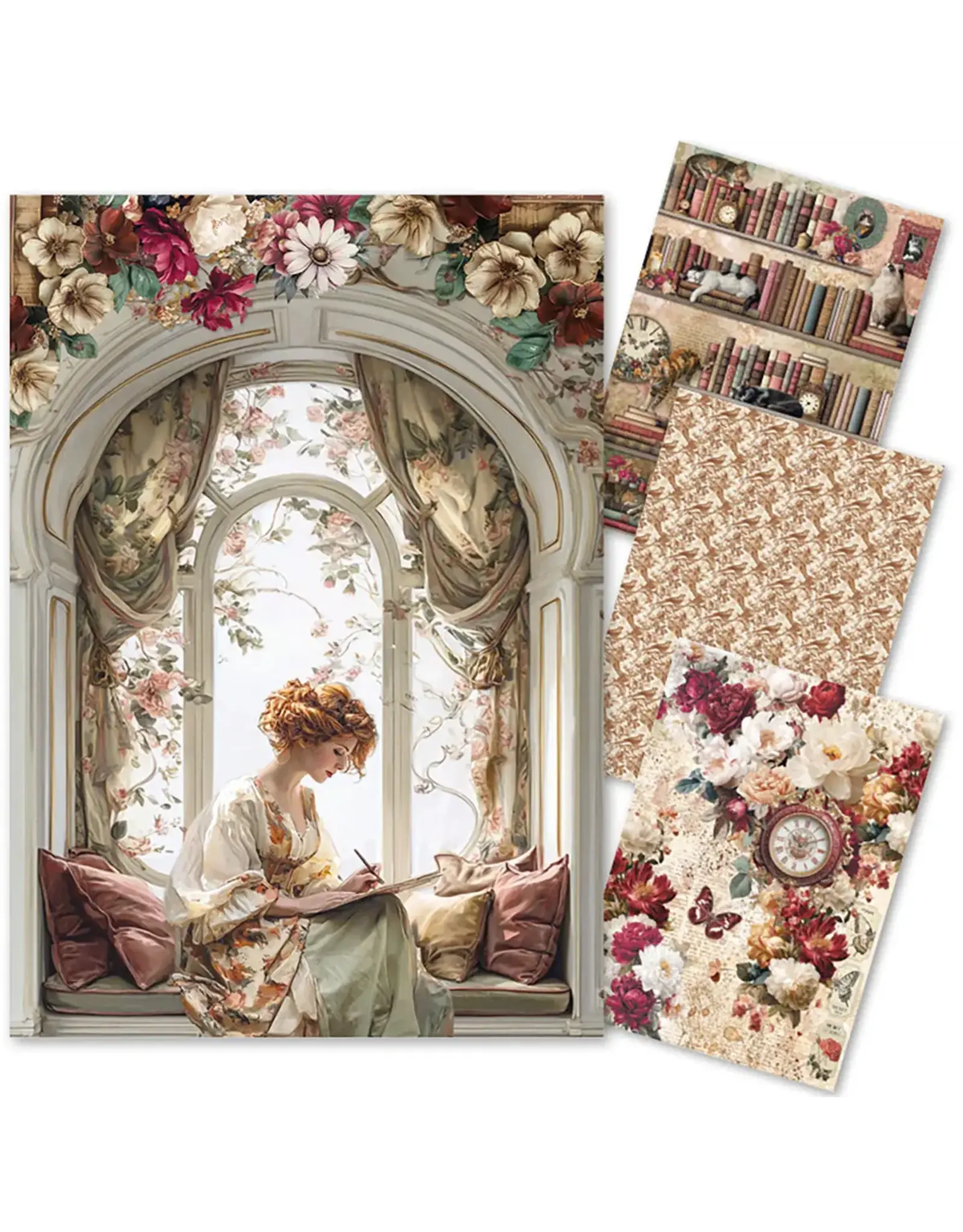 CIAO BELLA CIAO BELLA BOOK LOVER A4 RICE PAPER 4 SHEETS