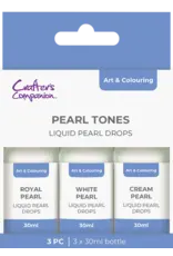 CRAFTERS COMPANION CRAFTER'S COMPANION PEARL TONES PEARL DROPS 3/PK