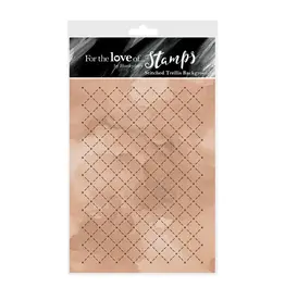 HUNKYDORY CRAFTS LTD. HUNKYDORY FOR THE LOVE OF STAMPS STITCHED TRELLIS BACKGROUND CLEAR STAMP
