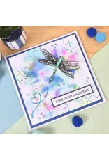 HUNKYDORY CRAFTS LTD. HUNKYDORY FOR THE LOVE OF STAMPS STITCHED TRELLIS BACKGROUND CLEAR STAMP