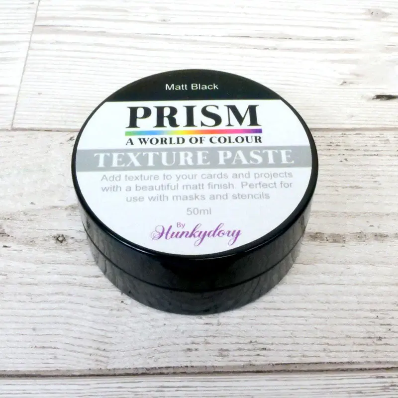 HUNKYDORY CRAFTS LTD. HUNKYDORY MATT BLACK PRISM TEXTURE PASTE