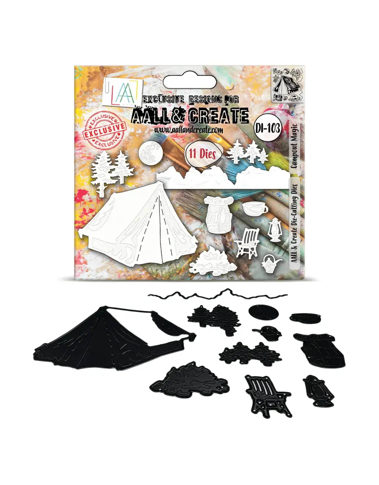 AALL & CREATE AALL & CREATE #103 CAMPOUT MAGIC DIE SET