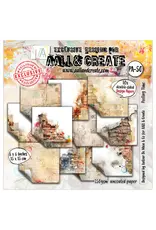 AALL & CREATE AALL & CREATE AUTOUR DE MWA & CO #50 PEELING TIME 6x6 DOUBLE-SIDED DESIGN PAPERS 10/PK