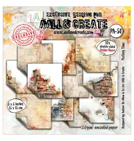 AALL & CREATE AALL & CREATE AUTOUR DE MWA & CO #50 PEELING TIME 6x6 DOUBLE-SIDED DESIGN PAPERS 10/PK