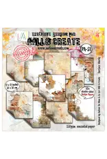 AALL & CREATE AALL & CREATE AUTOUR DE MWA & CO #51 SURFACE MARKS 12x12 DOUBLE-SIDED DESIGN PAPERS 10/PK