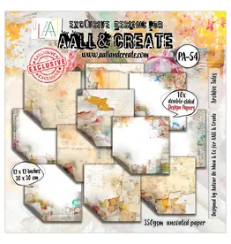 AALL & CREATE AALL & CREATE AUTOUR DE MWA & CO #54 ARCHIVE TALES 12x12 DOUBLE-SIDED DESIGN PAPERS 10/PK