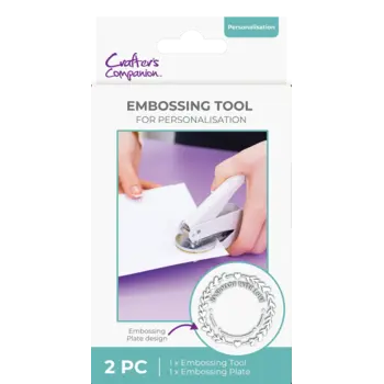 CRAFTERS COMPANION CRAFTER'S COMPANION EMBOSSING TOOL & PRESS PLATES 3PC SET