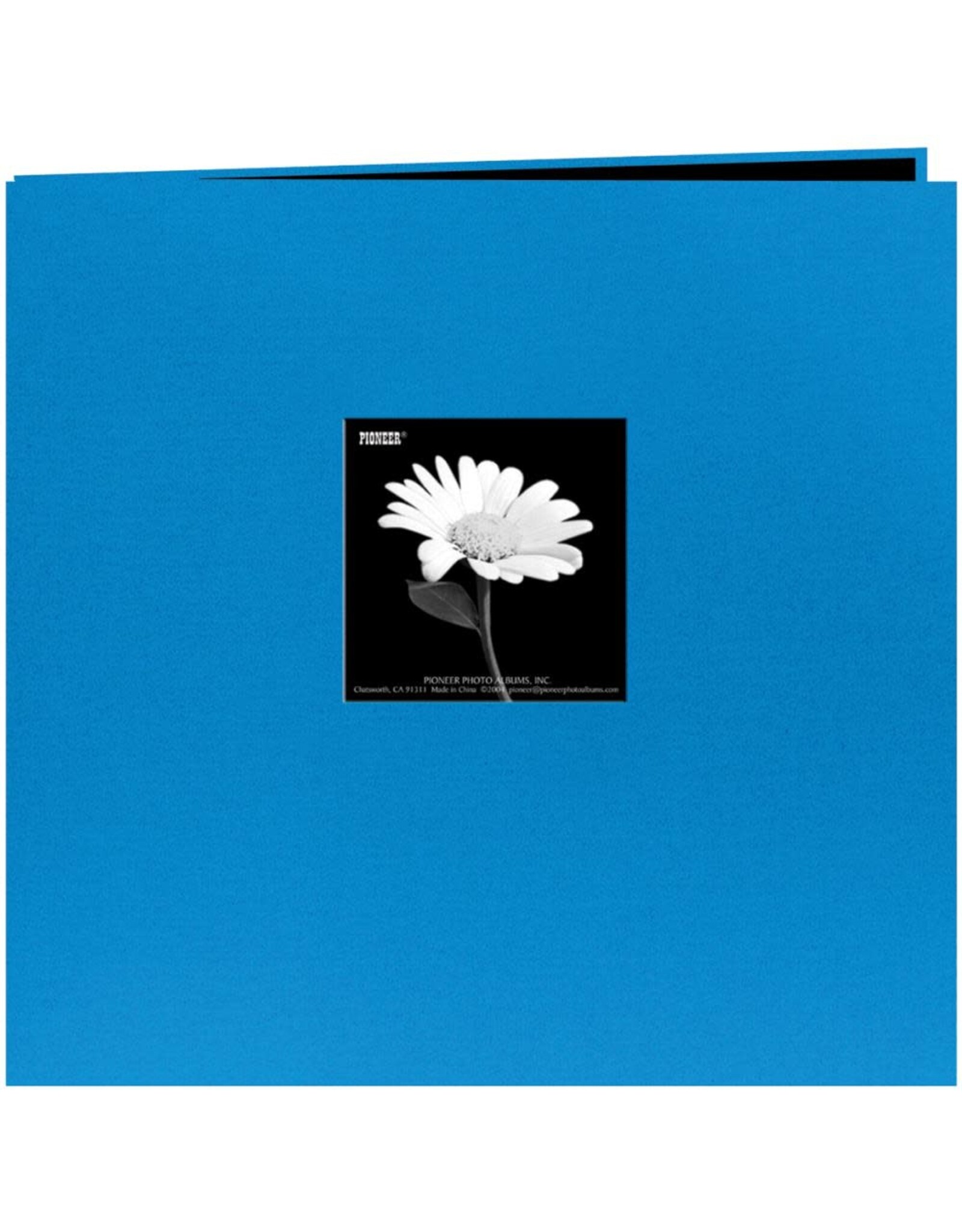 PIONEER PIONEER FABRIC MEMORY BOOK SKY BLUE POST-BOUND 12X12 ALBUM WITH WINDOW