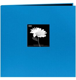 PIONEER PIONEER FABRIC MEMORY BOOK SKY BLUE POST-BOUND 12X12 ALBUM WITH WINDOW