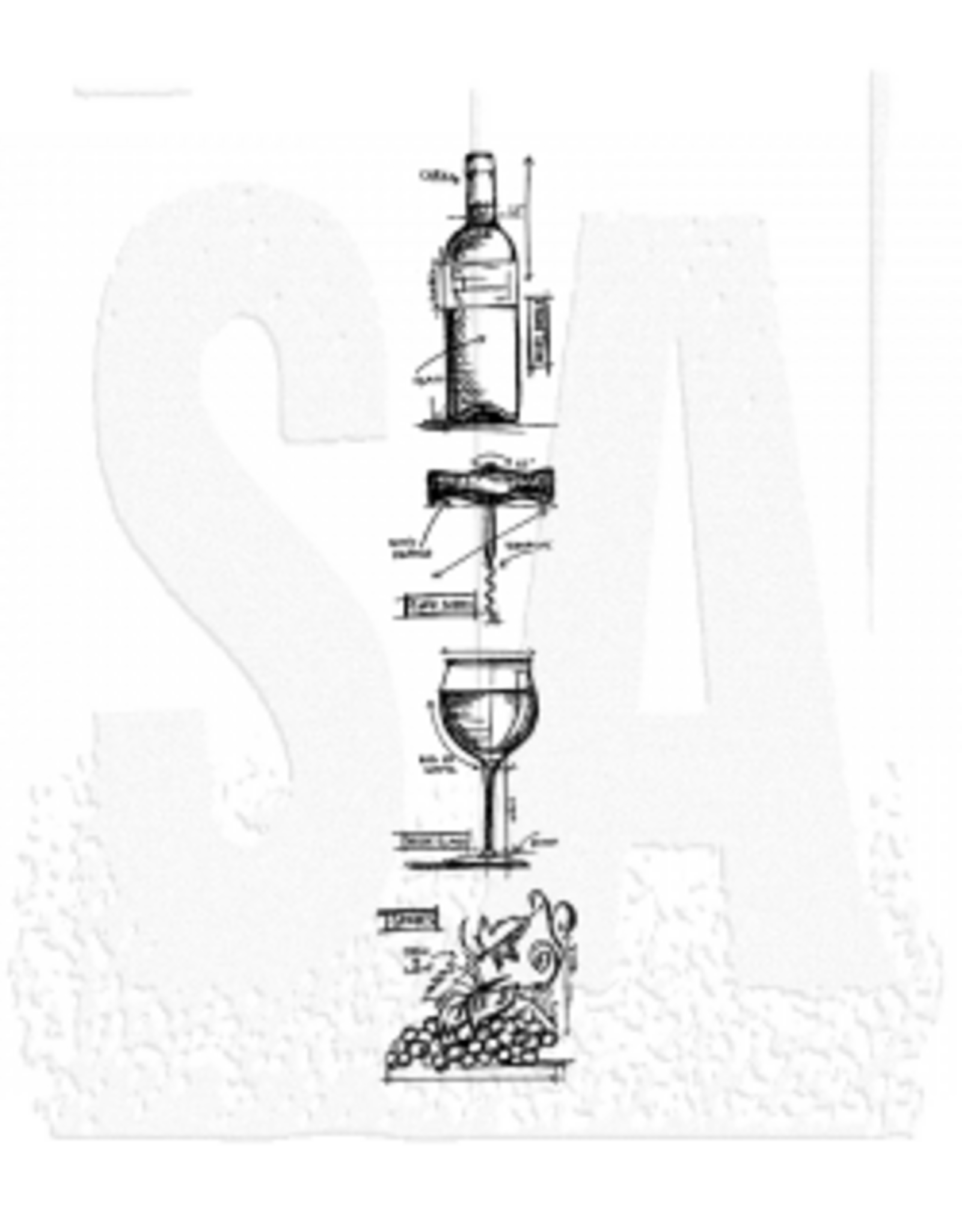 STAMPERS ANONYMOUS STAMPERS ANONYMOUS TIM HOLTZ WINE MINI BLUEPRINTS STRIP 3x10 CLING STAMP SET