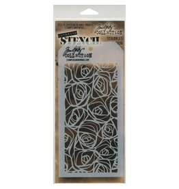 STAMPERS ANONYMOUS STAMPERS ANONYMOUS TIM HOLTZ SCRIBBLES LAYERING STENCIL