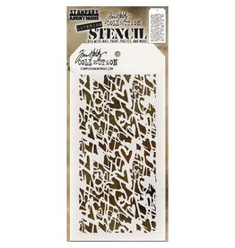 STAMPERS ANONYMOUS STAMPERS ANONYMOUS TIM HOLTZ HEARTSTRUCK LAYERING STENCIL