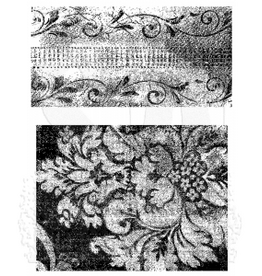 STAMPERS ANONYMOUS STAMPERS ANONYMOUS TIM HOLTZ WEATHERED TEXTILES CLING STAMP SET