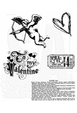 STAMPERS ANONYMOUS STAMPERS ANONYMOUS TIM HOLTZ LOVE STRUCK CLING STAMP SET