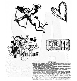 STAMPERS ANONYMOUS STAMPERS ANONYMOUS TIM HOLTZ LOVE STRUCK CLING STAMP SET