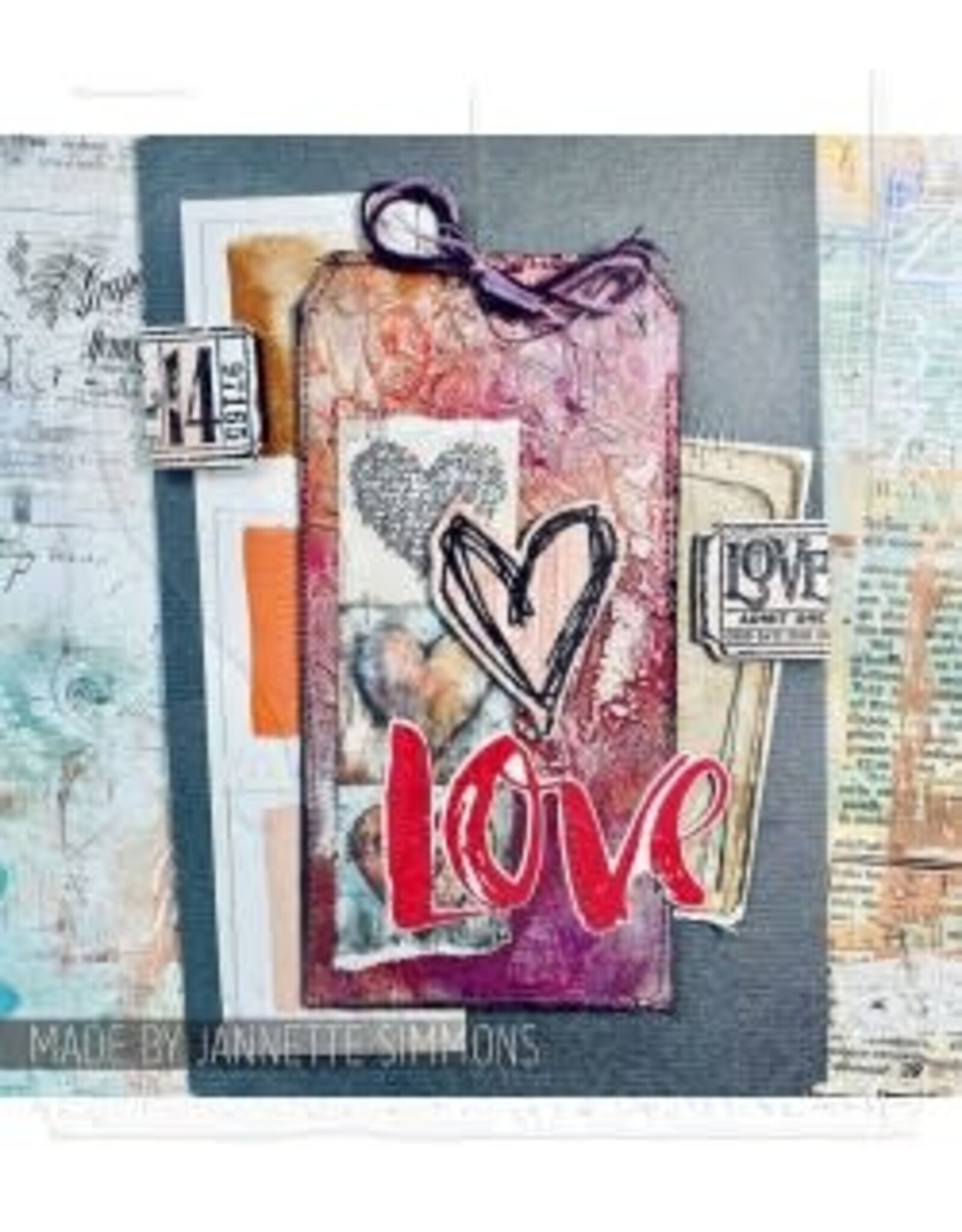 STAMPERS ANONYMOUS STAMPERS ANONYMOUS TIM HOLTZ LOVE STRUCK CLING STAMP SET