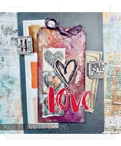 STAMPERS ANONYMOUS STAMPERS ANONYMOUS TIM HOLTZ LOVE STRUCK CLING STAMP SET