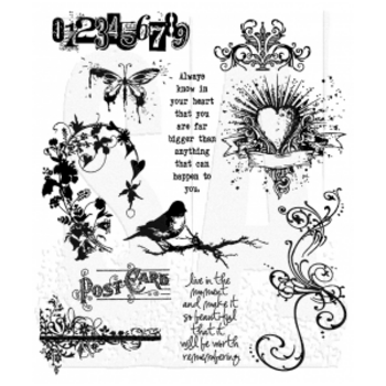 STAMPERS ANONYMOUS STAMPERS ANONYMOUS TIM HOLTZ URBAN CHIC CLING STAMP SET