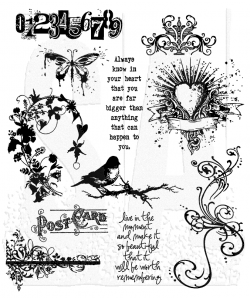 STAMPERS ANONYMOUS STAMPERS ANONYMOUS TIM HOLTZ URBAN CHIC CLING STAMP SET