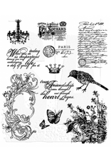 STAMPERS ANONYMOUS STAMPERS ANONYMOUS TIM HOLTZ SHABBY FRENCH CLING STAMP SET