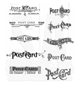 STAMPERS ANONYMOUS STAMPERS ANONYMOUS TIM HOLTZ POSTCARDS CLING STAMP SET