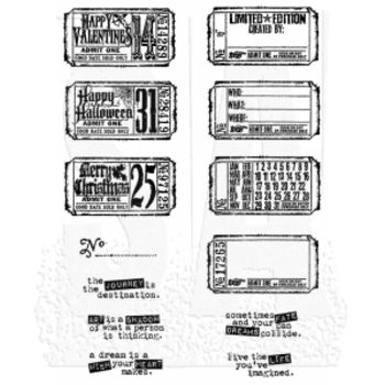 STAMPERS ANONYMOUS STAMPERS ANONYMOUS TIM HOLTZ ODDS AND ENDS CLING STAMP SET