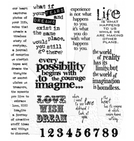 STAMPERS ANONYMOUS STAMPERS ANONYMOUS TIM HOLTZ STUFF TO SAY CLING STAMP SET