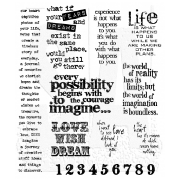 STAMPERS ANONYMOUS STAMPERS ANONYMOUS TIM HOLTZ STUFF TO SAY CLING STAMP SET